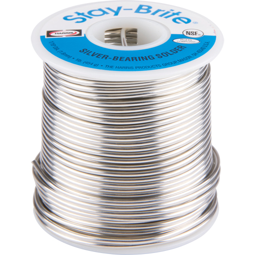 M&eacute;taux d'apport Stay-Brite, Sans plomb, 96 % d'&eacute;tain, 4 % d'argent, &acirc;me Plein, dia. 0,0625" St. Lawrence Industrial & Safety Supply