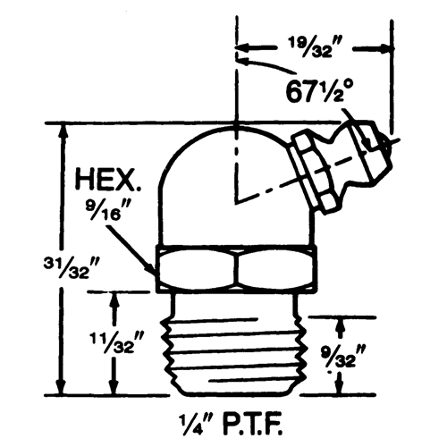 Fitting, 1/4" Thread St. Lawrence Industrial & Safety Supply