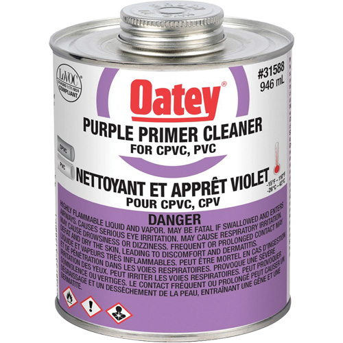 Purple Primer/Cleaner, 946 ml, Brush Top Can St. Lawrence Industrial & Safety Supply