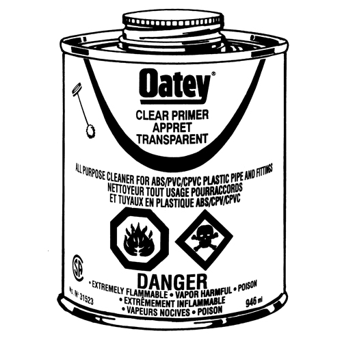 Appr&ecirc;t transparent, 946 ml, Canette &agrave; dessus brosse St. Lawrence Industrial & Safety Supply