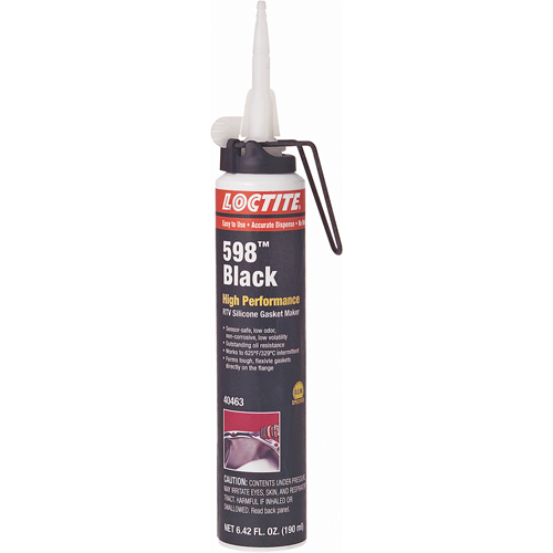 598 High Performance RTV Silicone Gasket Maker, Cartridge, Black St. Lawrence Industrial & Safety Supply