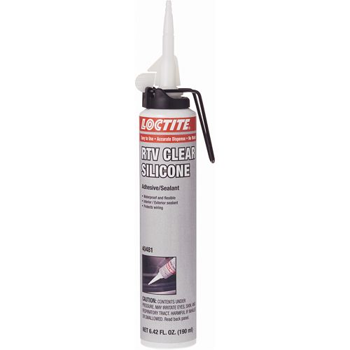 Superflex RTV Silicone Adhesive Sealant, Cartridge, Clear St. Lawrence Industrial & Safety Supply