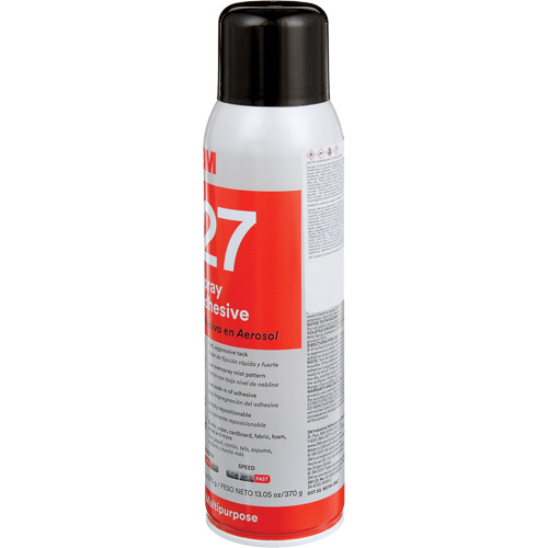 27 Multi-Purpose Spray Adhesive, Clear, Aerosol Can St. Lawrence Industrial & Safety Supply
