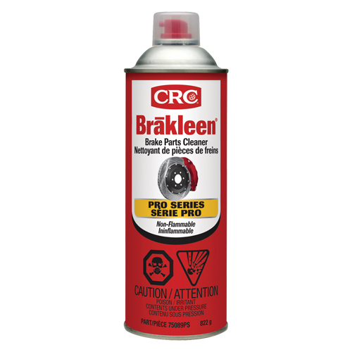 Produit de nettoyage ininflammable pour les freins de s&eacute;rie professionnelle Brakleen, Canette a&eacute;rosol St. Lawrence Industrial & Safety Supply