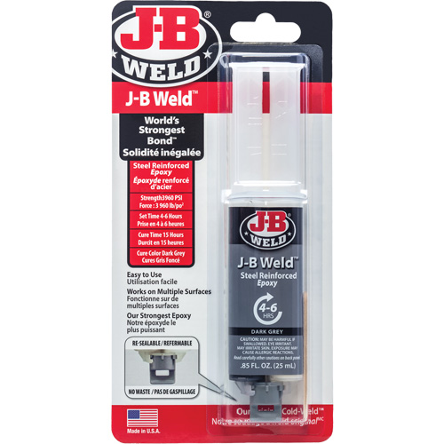 Adh&eacute;sif, 25 ml, Seringue, Deux composants, Gris St. Lawrence Industrial & Safety Supply