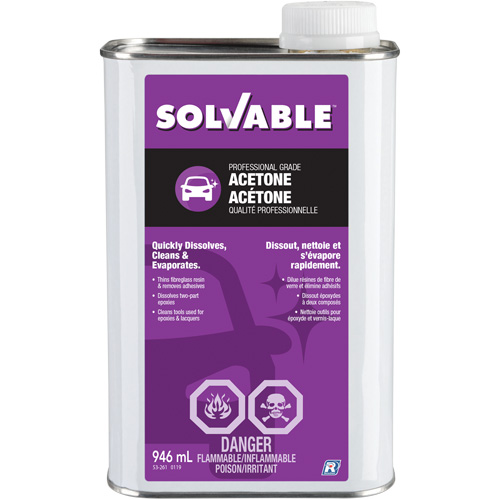 Ac&eacute;tone liquide, 946 ml St. Lawrence Industrial & Safety Supply