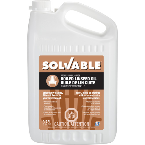 Huile de lin bouillie, Cruche, 3,78 L Volume net St. Lawrence Industrial & Safety Supply