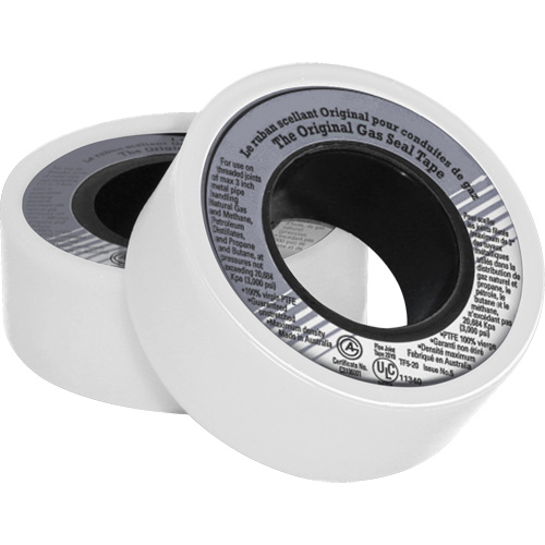 Ruban d'&eacute;tanch&eacute;it&eacute; pour filet en PTFE, 480" lo x 3/4" la, Blanc St. Lawrence Industrial & Safety Supply