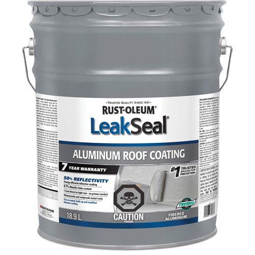 Rev&ecirc;tement de toit en aluminium 7 ans LeakSeal St. Lawrence Industrial & Safety Supply