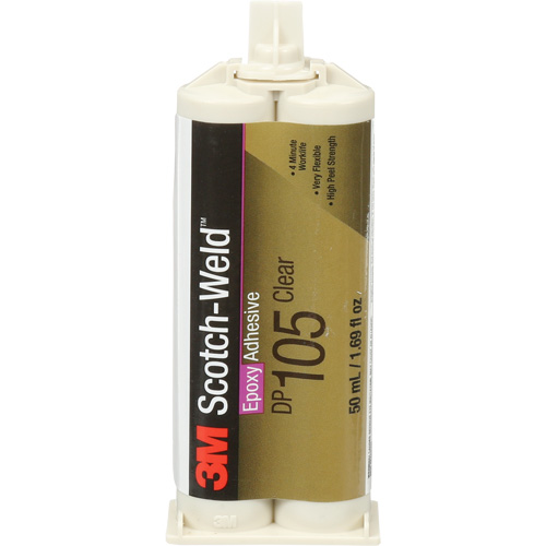 Adh&eacute;sif Scotch-Weld, 1,7 liq. oz., Cartouche, Deux composants, Translucide St. Lawrence Industrial & Safety Supply