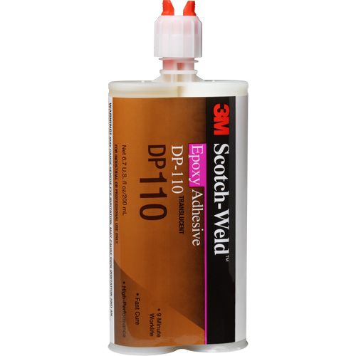 Scotch-Weld Adhesive, 200 ml, Cartridge, Two-Part, Translucent St. Lawrence Industrial & Safety Supply