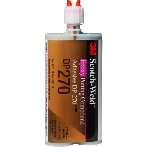 Scotch-Weld Potting Compound, 200 ml, Dual Cartridge, Two-Part, Black St. Lawrence Industrial & Safety Supply