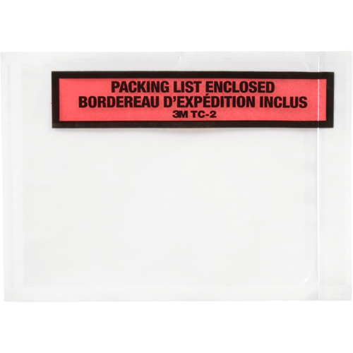 Packing List Envelope, 5-1/2" L x 4-1/2" W, Endloading Style St. Lawrence Industrial & Safety Supply