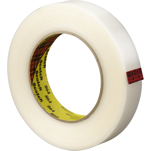 Scotch&reg; Reinforced Strapping Tape, 5.6 mils Thick, 12 mm (1/2") x 330 m (1082')  St. Lawrence Industrial & Safety Supply
