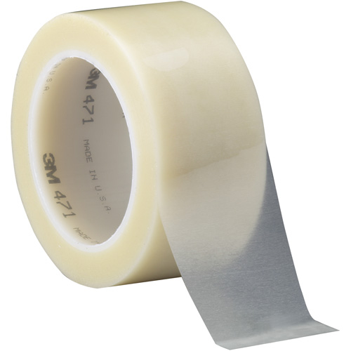 471 Vinyl Tape, 50.8 mm (2") W x 32.9 m (108') L, 5.2 mils, Clear St. Lawrence Industrial & Safety Supply