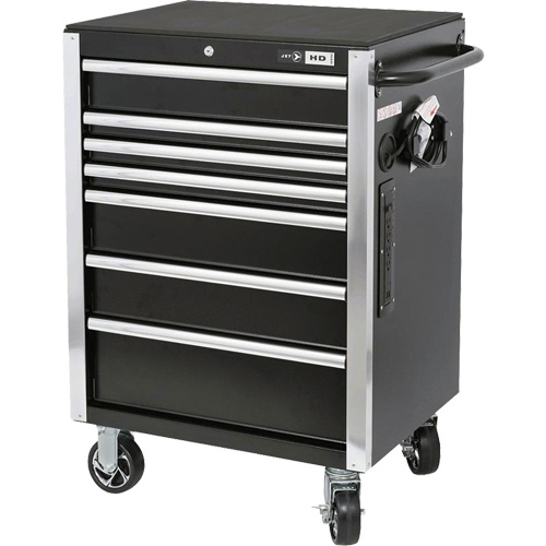 HDRC2807 Armoire &agrave; rouleaux s&eacute;rie HD, 7 tiroirs, 27-4/5" la x 21-27/50" p x 40-31/100" h, Noir St. Lawrence Industrial & Safety Supply