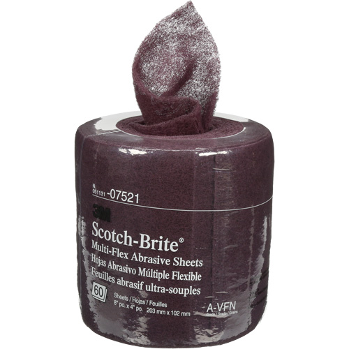 Rouleaux de feuilles Scotch-Brite, Tr&egrave;s fin, 8" la x 6-2/3 vg lo St. Lawrence Industrial & Safety Supply