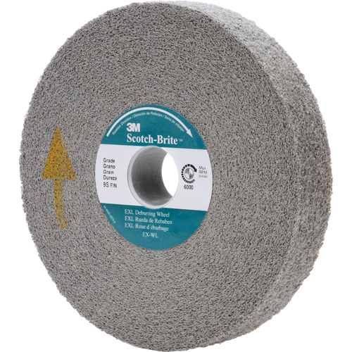 Meule d'&eacute;barbage EXL Scotch-Brite, 6" x 1", Arbre de 1" St. Lawrence Industrial & Safety Supply