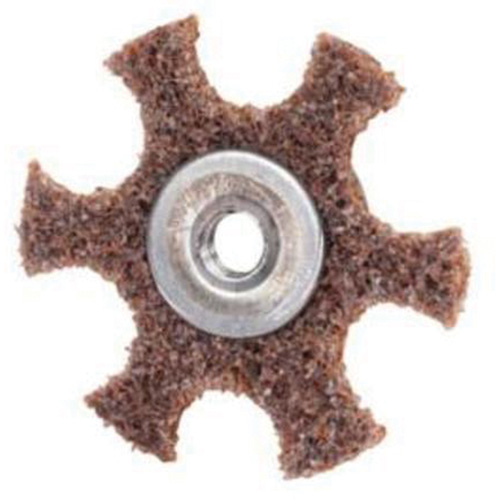 Disque abrasif en forme d'&eacute;toile pour pr&eacute;paration de surface Abrasotex , 2" dia., Grain Cors&eacute;, Oxyde d'aluminium St. Lawrence Industrial & Safety Supply