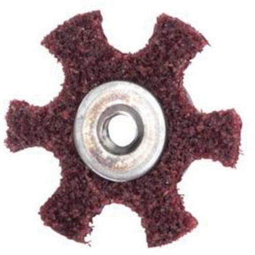 Disque abrasif en forme d'&eacute;toile pour pr&eacute;paration de surface Abrasotex , 4" dia., Grain Moyen, Oxyde d'aluminium St. Lawrence Industrial & Safety Supply