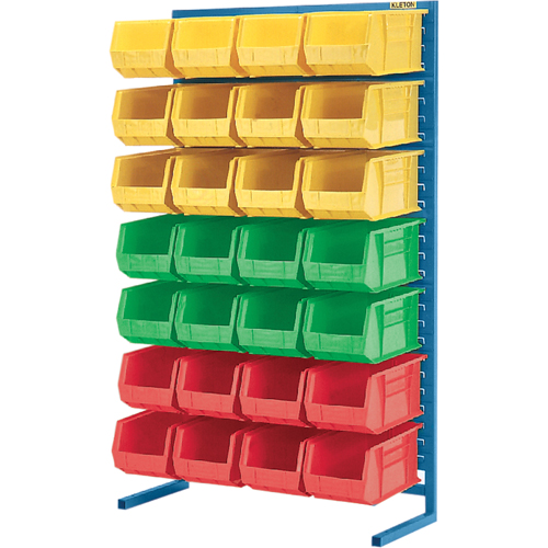 Stationary Bin Racks  -Single-Sided - Rack Only, 36" W x 12" D x 61" H St. Lawrence Industrial & Safety Supply