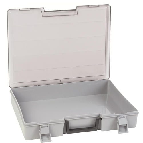 Boîte &agrave; compartiments, Plastique, 15-1/2" la x 11-3/4" p, 2-1/2" h, Gris St. Lawrence Industrial & Safety Supply