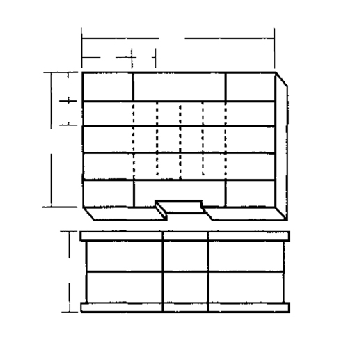 Compartment Case, Plastic, 48 Slots, 15-1/2" W x 11-3/4" D x 5" H, Grey St. Lawrence Industrial & Safety Supply