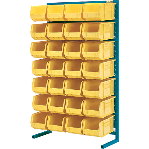 Support stationnaire pour bacs &agrave; un c&ocirc;t&eacute;, 36" la x 12" p x 61" h, 28 bacs St. Lawrence Industrial & Safety Supply