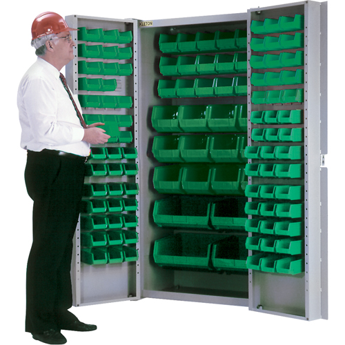 Armoire &agrave; combinaison avec porte creuse, 38" la x 24" p x 72" h, 36 tablettes St. Lawrence Industrial & Safety Supply
