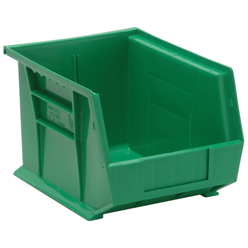 Bacs ultra empilable & suspendable, 8-1/4" la, 7" h x 10-3/4" p, Vert St. Lawrence Industrial & Safety Supply