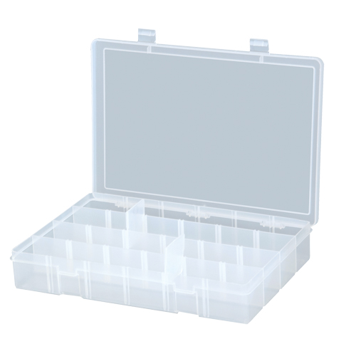 Compact Compartment Cases, 13.125" W x 2.3125" D x 9" H, 24 Compartments St. Lawrence Industrial & Safety Supply