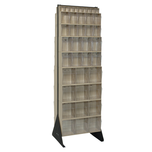 Tip-Out Bins Stand, 23-5/8" W x 16" D x 75" H, 72 Drawers St. Lawrence Industrial & Safety Supply