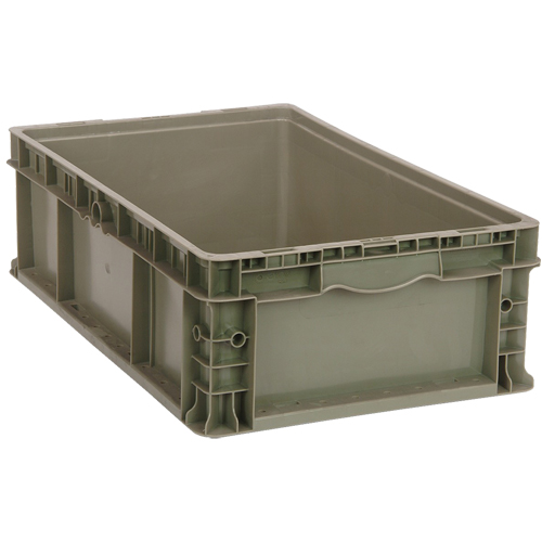 Contenant empilable, 15" la x 15" p x 9,5" h, Gris St. Lawrence Industrial & Safety Supply