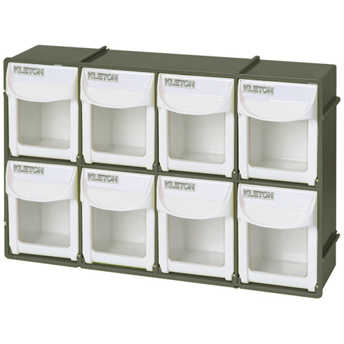 Heavy-Duty Tilt Bin, 11-3/4" W x 2-3/4" D x 7-7/8" H, 8 Drawers St. Lawrence Industrial & Safety Supply