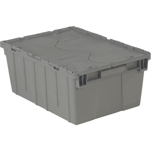Contenants de distribution Flipak en plastique poly&eacute;thyl&egrave;ne (PE), 21,9" x 15,2" x 9,3", Gris St. Lawrence Industrial & Safety Supply