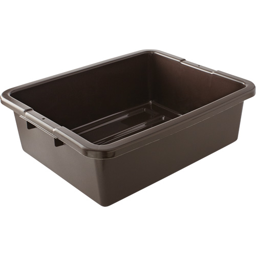 Undivided Bus/Utility Box, 7" H x 21.5" D x 17" L, Plastic, Brown St. Lawrence Industrial & Safety Supply