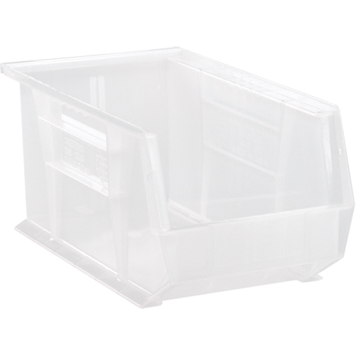 Clear-View Ultra Stack & Hang Bin, 8-1/4" W x 7" H x 14-3/4" D, Clear St. Lawrence Industrial & Safety Supply