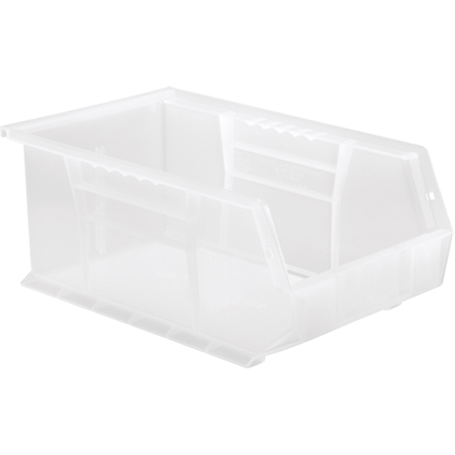 Bac transparent ultra empilable & suspendable, 8-1/4" la, 6" h x 13-5/8" p, Transparent St. Lawrence Industrial & Safety Supply