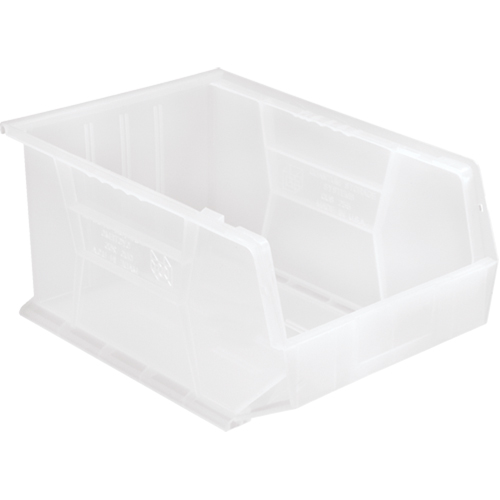 Bac transparent ultra empilable & suspendable, 11" la, 8" h x 16" p, Transparent St. Lawrence Industrial & Safety Supply