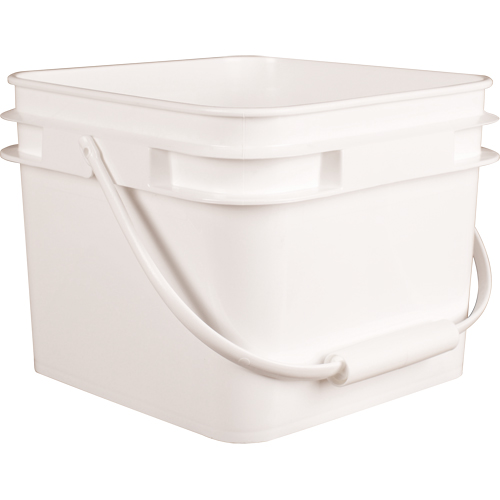 Seau carr&eacute;, Plastique, 2,1 gal. St. Lawrence Industrial & Safety Supply