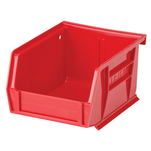 Stack & Hang Bin, 4-1/8" W x 3" H x 5-3/8" D, Red St. Lawrence Industrial & Safety Supply