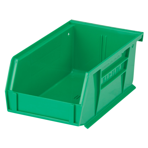 Bac empilable & &agrave; suspendre, 4-1/8" la, 3" h x 7-3/8" p, Vert St. Lawrence Industrial & Safety Supply