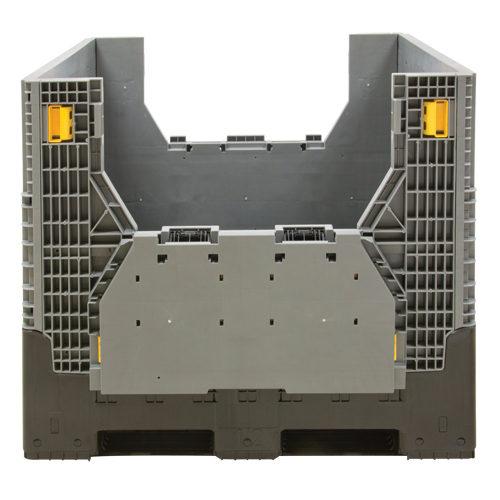 Contenant de vrac pliable, 47,2" lo x 39,4" la x 39,4" h, Gris St. Lawrence Industrial & Safety Supply