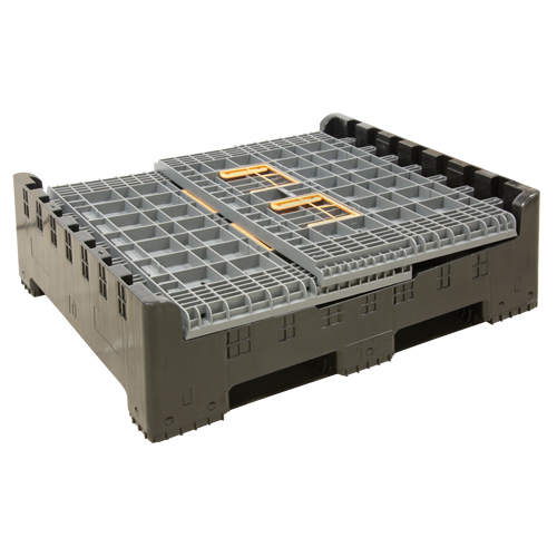 Contenant de vrac pliable, 47,2" lo x 39,4" la x 39,4" h, Gris St. Lawrence Industrial & Safety Supply
