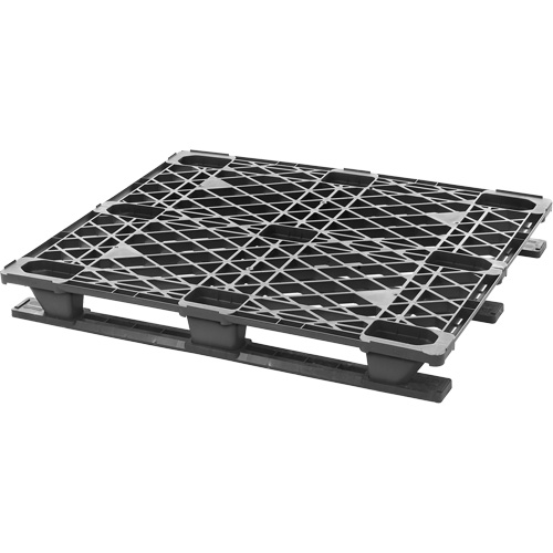 Palette empilable en plastique, Acc&egrave;s de Quatre c&ocirc;t&eacute;s, 48" lo x 40" la x 5-3/5" h St. Lawrence Industrial & Safety Supply