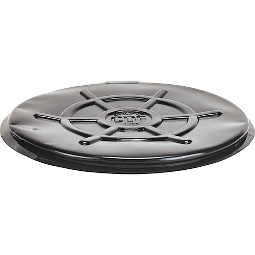 Protective Drum Lids, Closed Top, Fits: 55 US gal (45 imp. gal.), Black St. Lawrence Industrial & Safety Supply