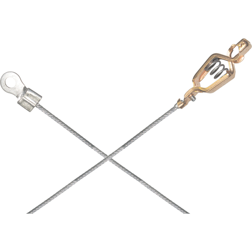 Light-Duty Bonding & Grounding Wire Assemblies - Alligator Clip & 1/4" Terminal Connectors St. Lawrence Industrial & Safety Supply
