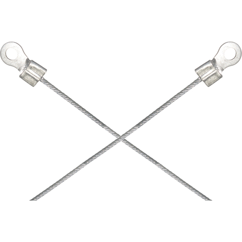 Light-Duty Bonding & Grounding Wire Assemblies - Two 1/4" Terminal Connectors St. Lawrence Industrial & Safety Supply