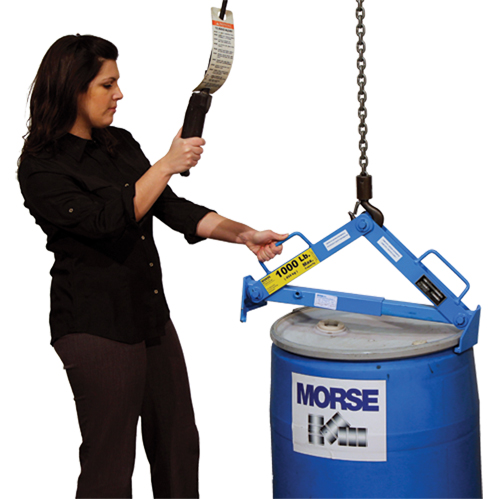 Drum Lifter, 30 - 85 US Gal. (25 - 70 Imperial Gal.), 1000 lbs./454 kg. Cap. St. Lawrence Industrial & Safety Supply