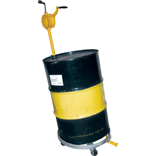 Chariots &agrave; inclinaison pour baril, Acier, Capacit&eacute;e 900 lb, Diam&egrave;tre 23-1/2", Roue en Caoutchouc rigide St. Lawrence Industrial & Safety Supply